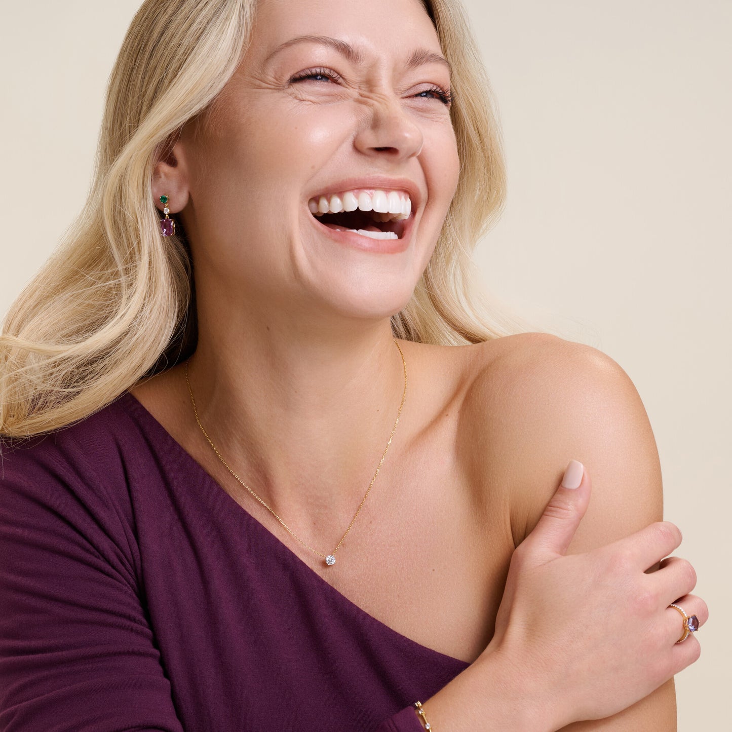 Round-Cut Lab-Created Diamond Solitaire Necklace in 14K Yellow Gold | Monte Luna