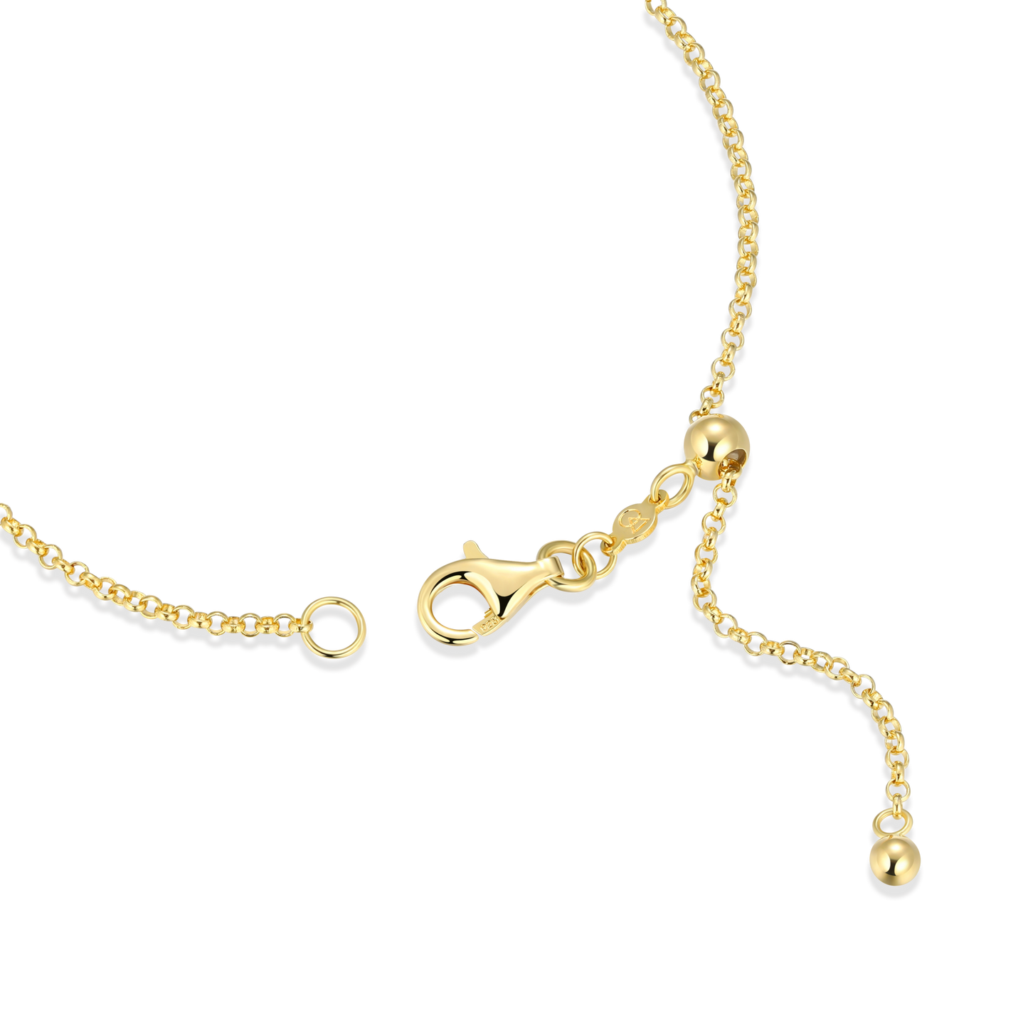 Open Heart Bolo Bracelet in 14K Yellow Gold-Plated Sterling Silver | M by Monte Luna