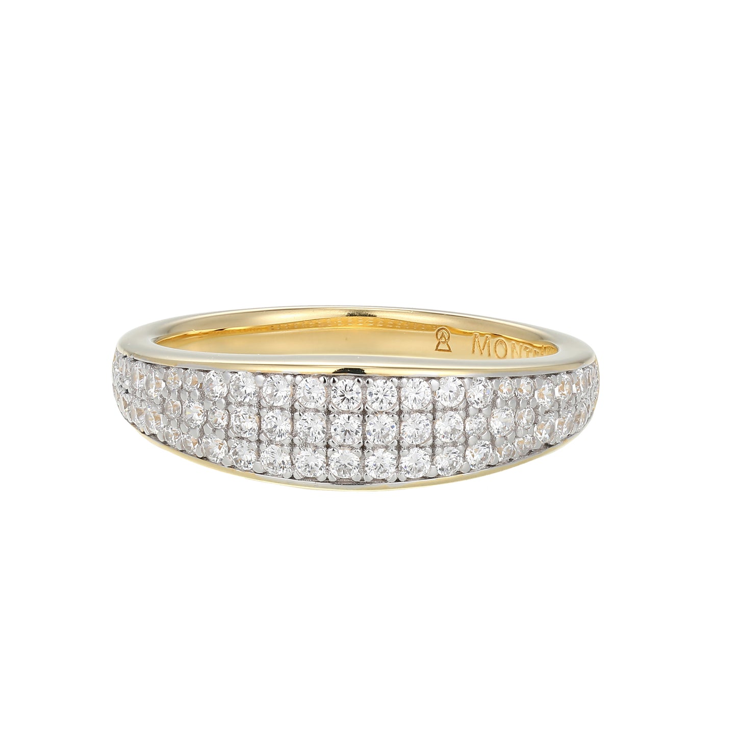 MR0124 - Timeless Tapered Lab-Created Diamond Ring | Monte Luna