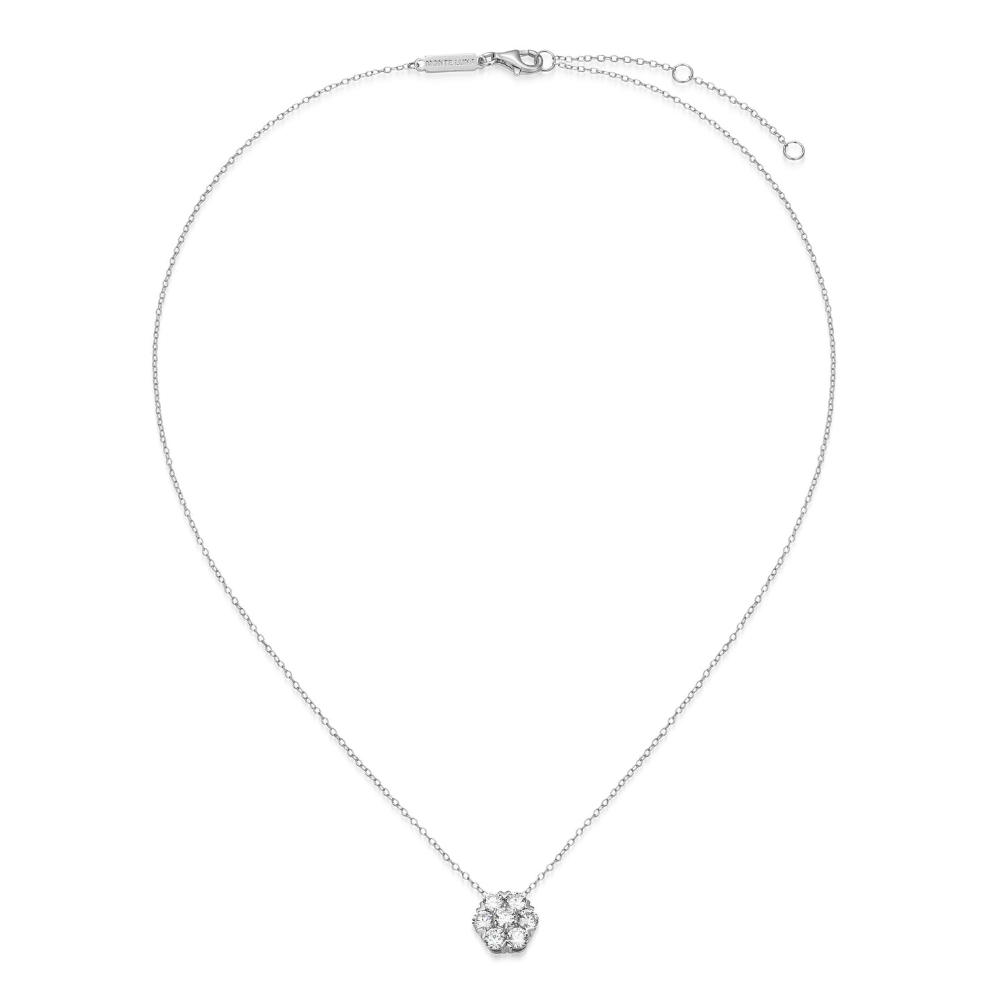 MN0146W - Cluster Necklace | Monte Luna
