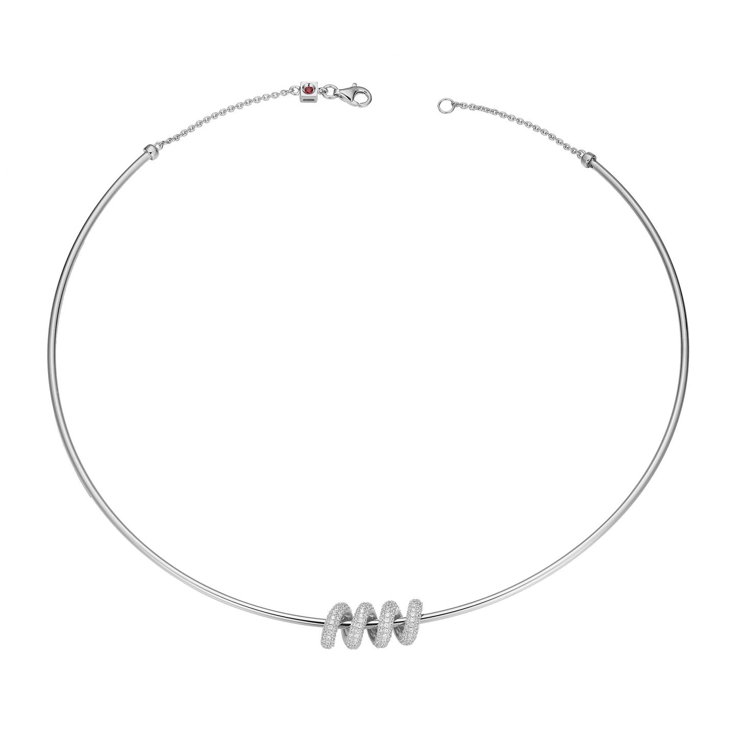 LN0243 - Eternal Twist Choker Necklace | elle
