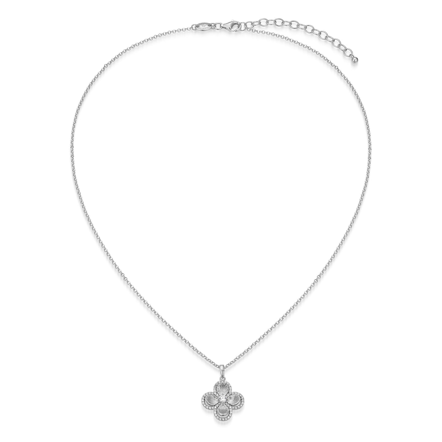 CN0204 - Flower Clover Pendant Necklace | charles garnier