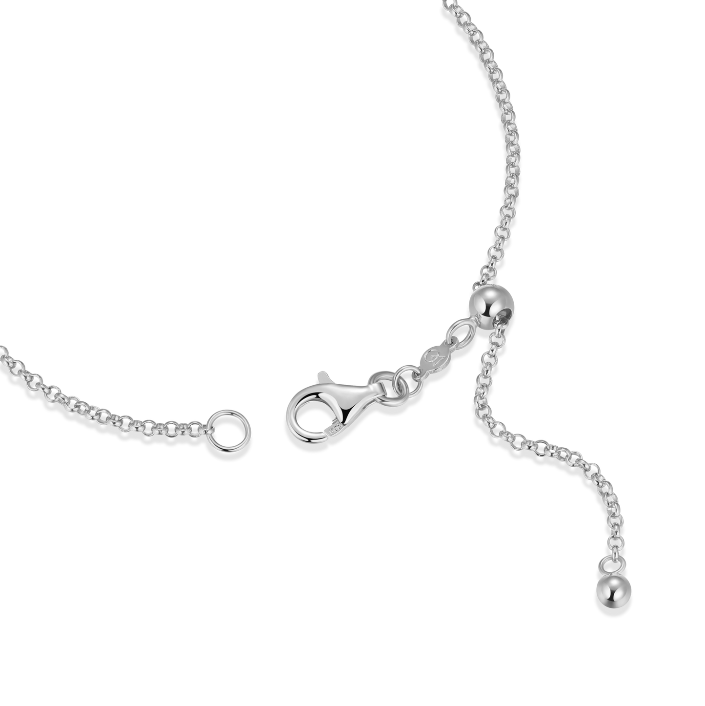 Infinity Bolo Bracelet in Rhodium-Plated Sterling Silver | M by Monte Luna