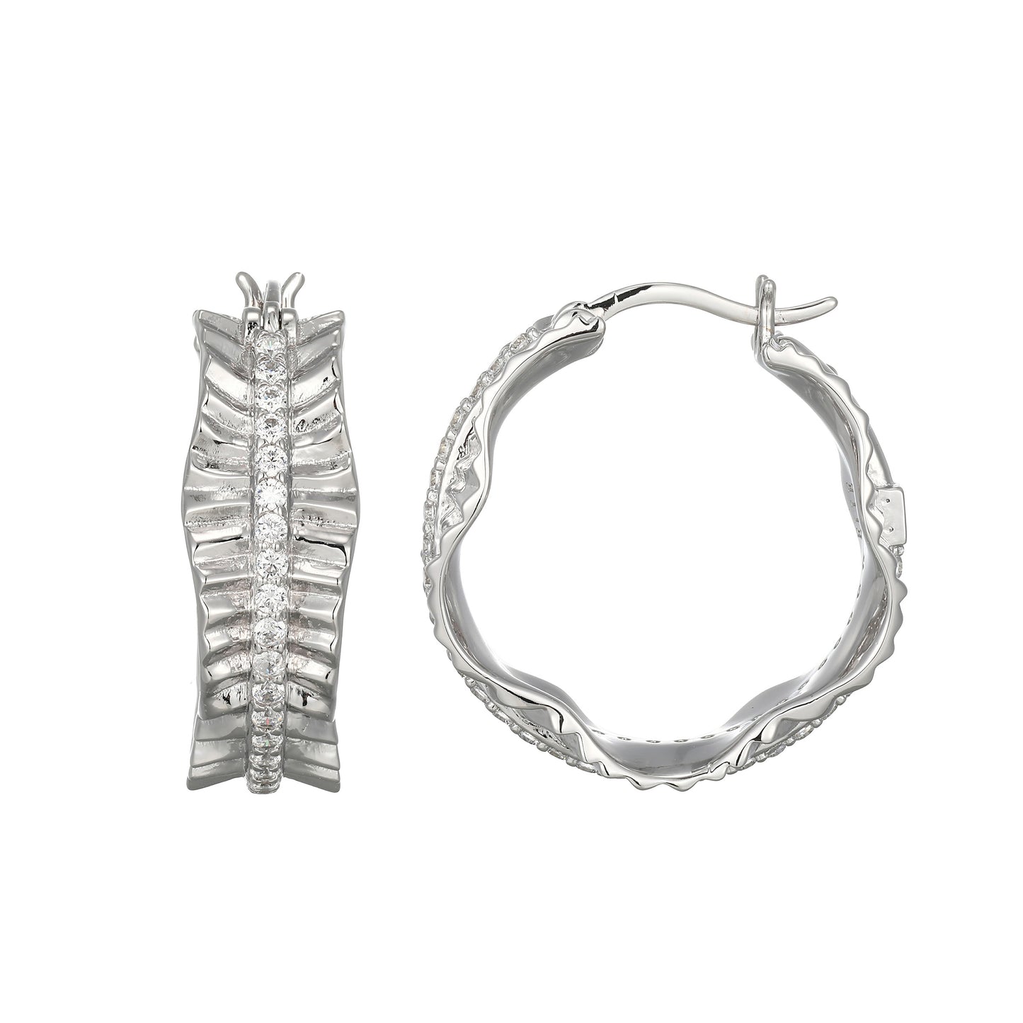 LE0256 - Butterfly Hoop Earrings | elle