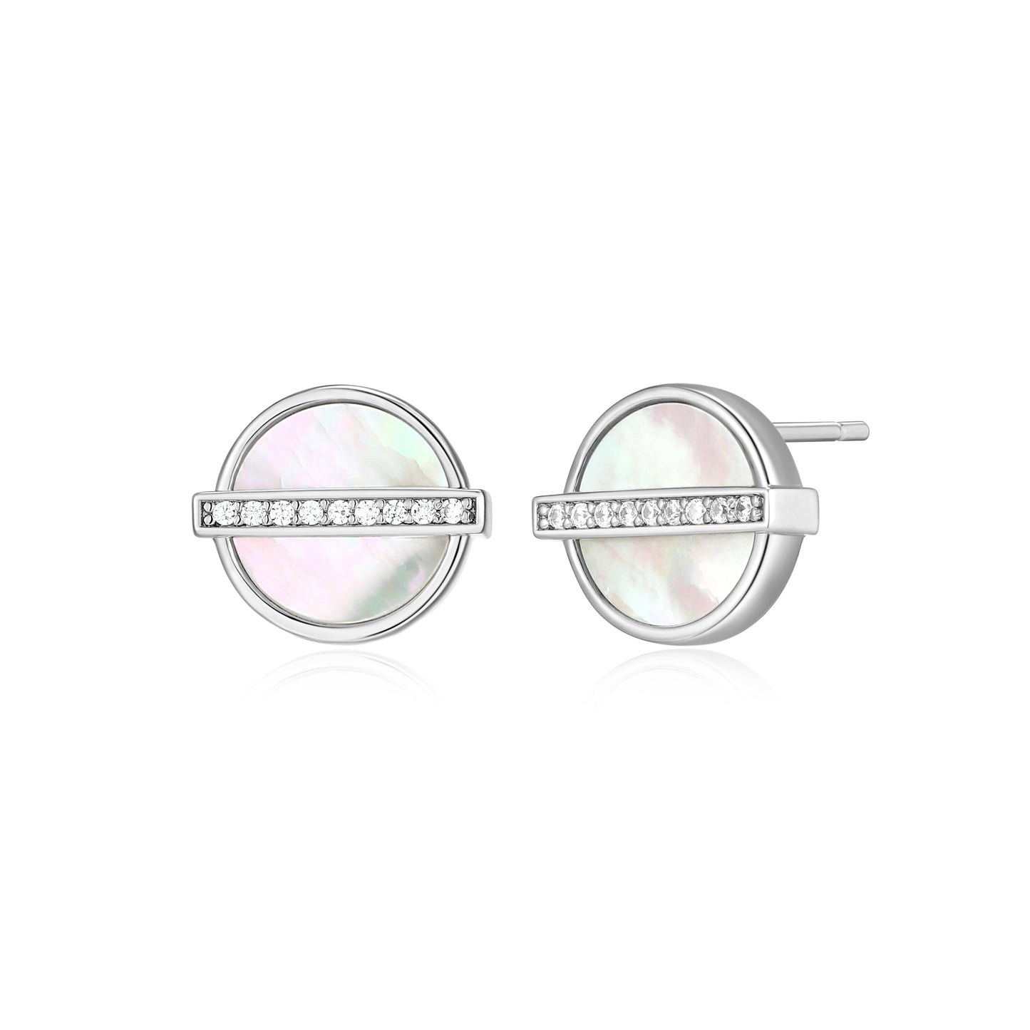 LE0299 - Lucency Mother of Pearl Stud Earrings | elle