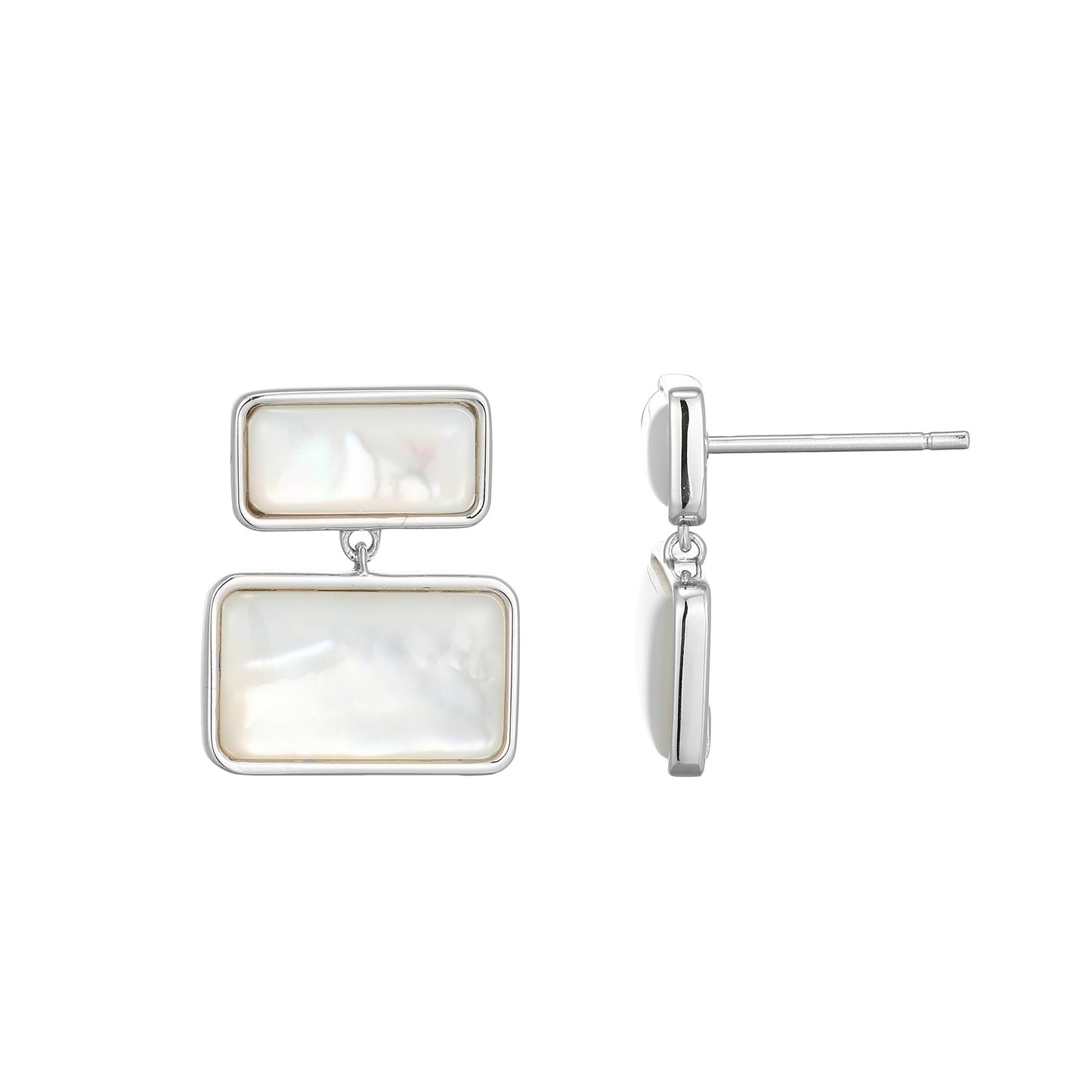 LE0237 - Vera Tiered Mother-of-Pearl Earrings | elle