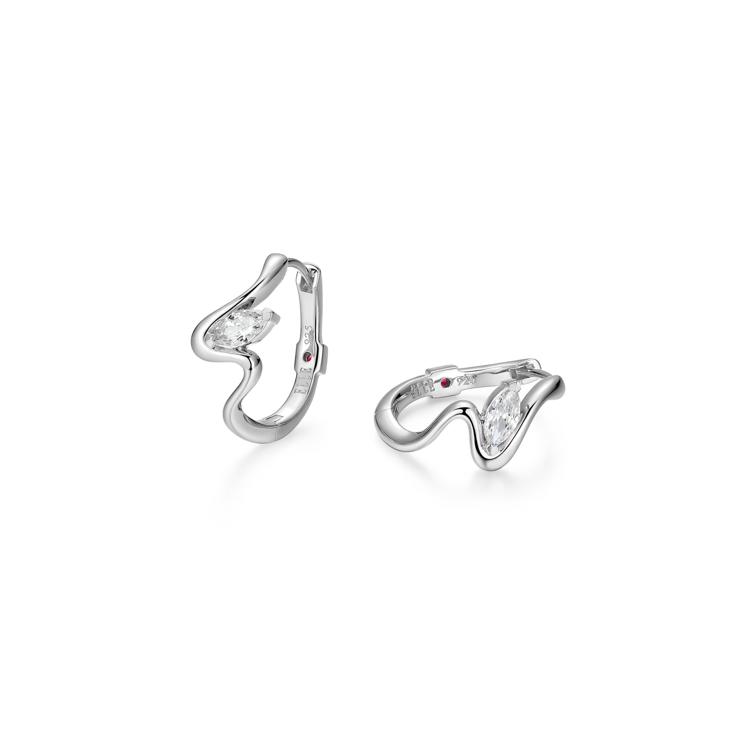 LE0280 - Marquise Flow Hoop Earrings | Paris 1901