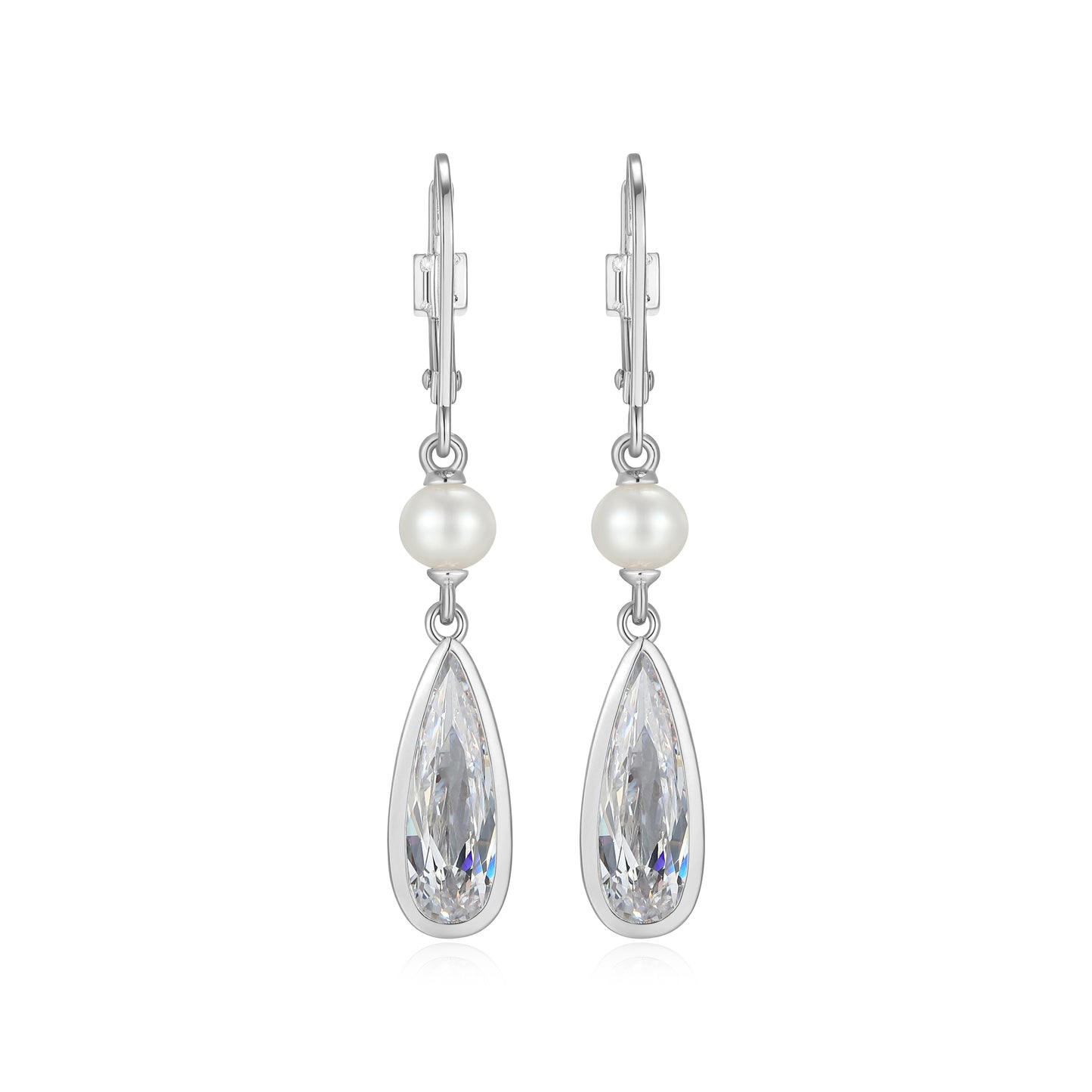 LE0288 - Lustre Freshwater Pearl Drop Earrings | elle