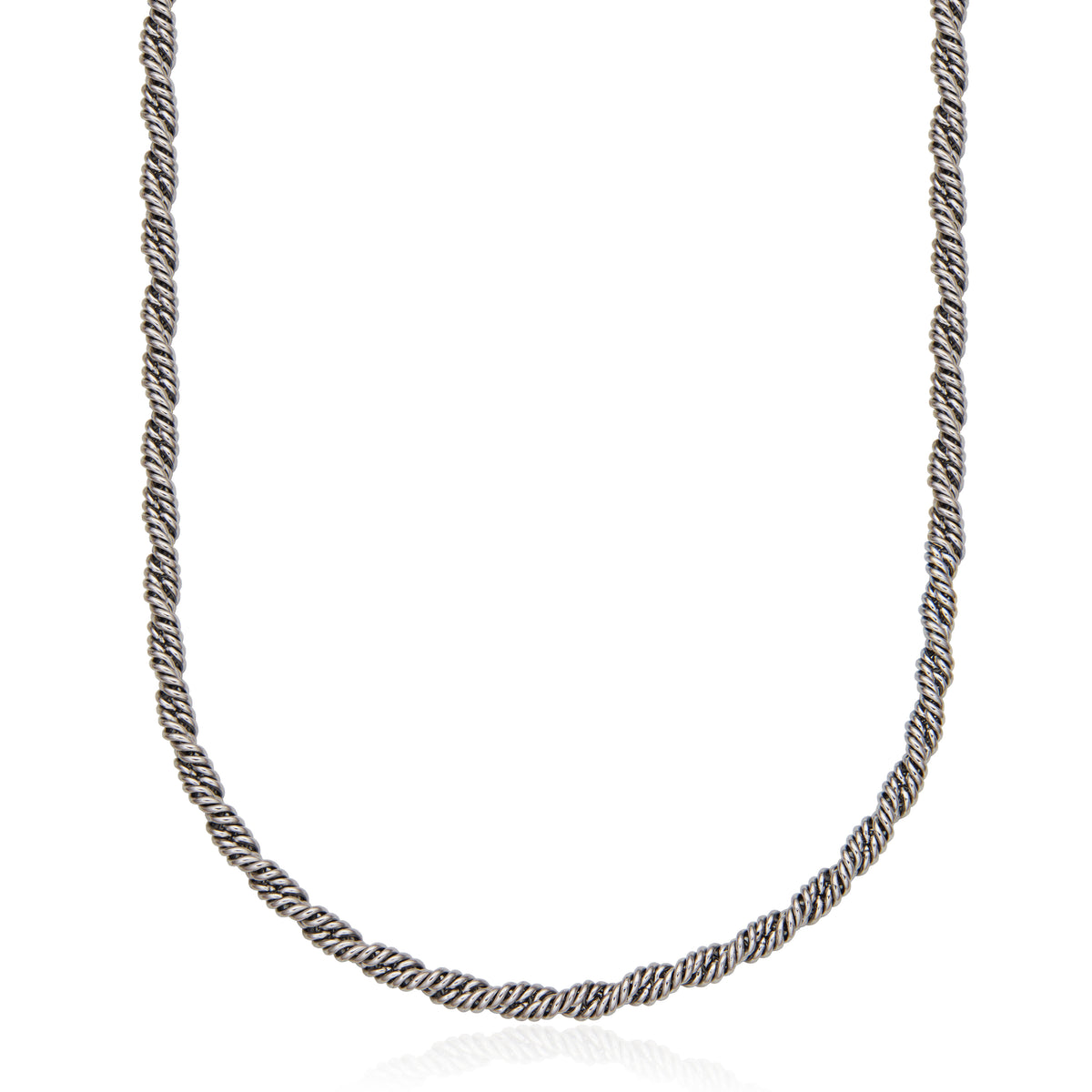 T0XK080124 - Twisted Rope Chain Necklace | steelx