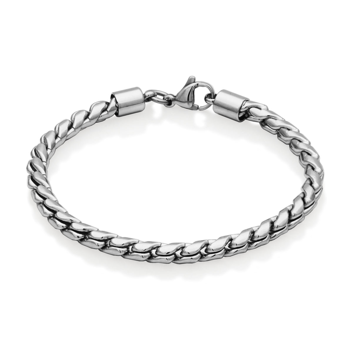 T1XK190185 - Round Interlocking Chain Bracelet | steelx