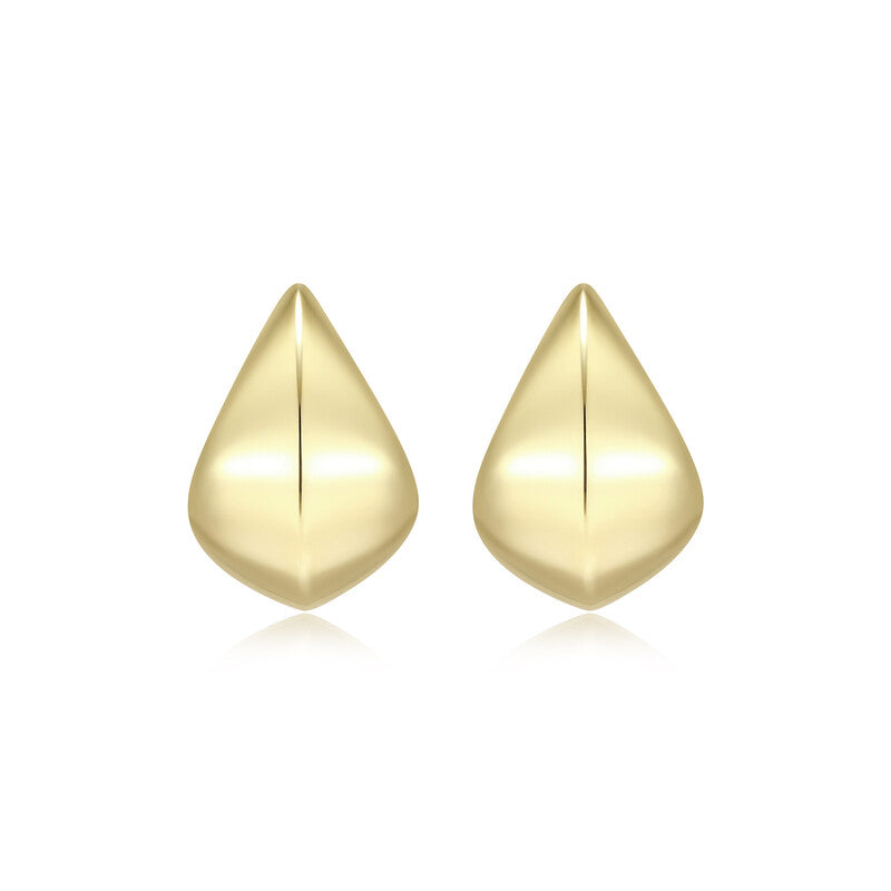 RE0238Y - Sculpted J-Hoop Earrings | reign