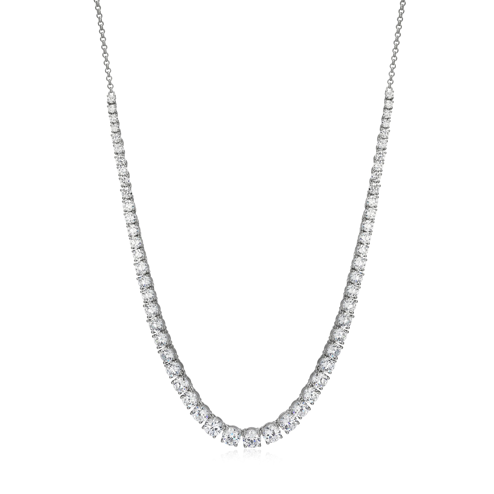 RN0211 - Graduated CZ Necklace | reign