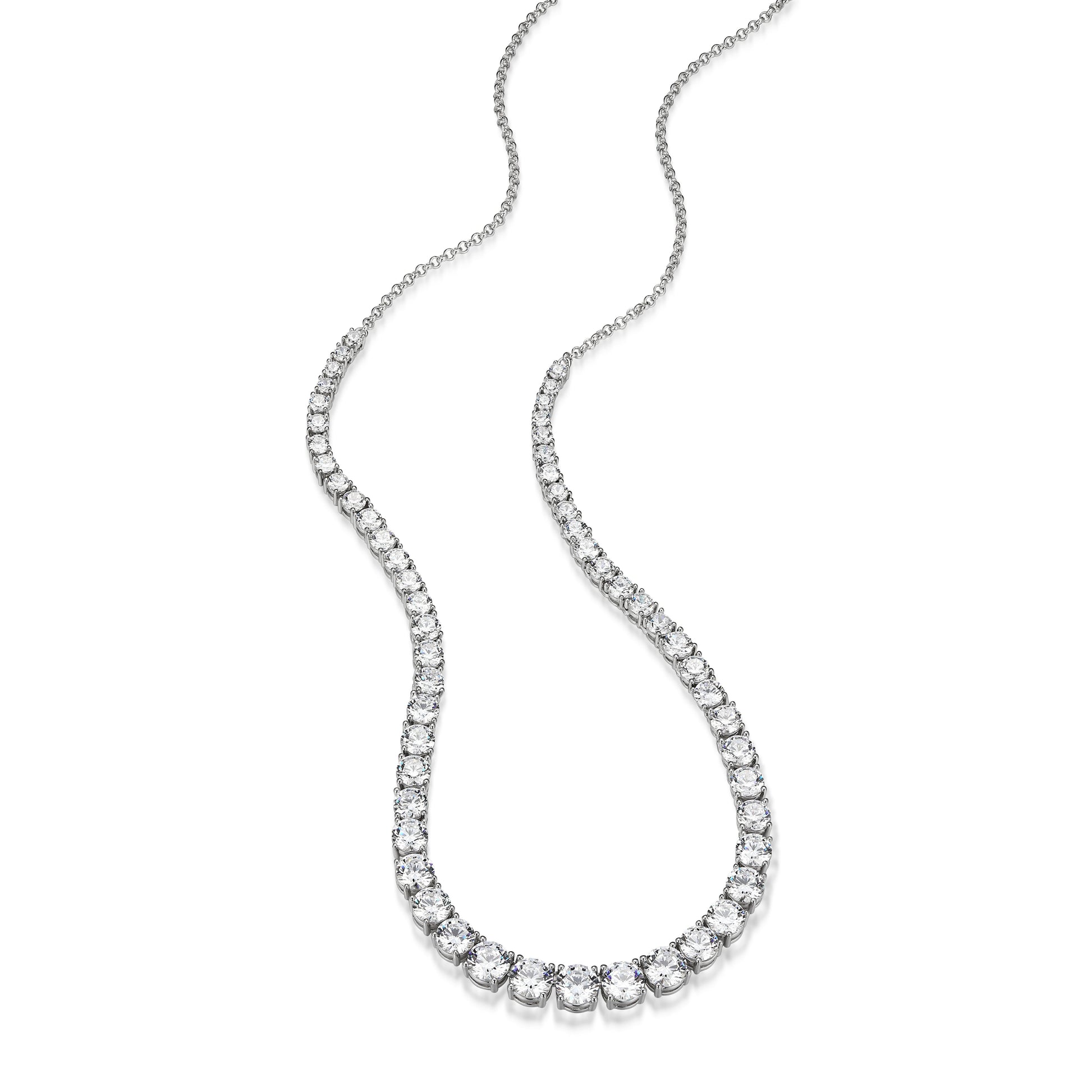 RN0211 - Graduated CZ Necklace | reign