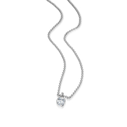 RN0182 - Round-Cut CZ Beaded Necklace | reign