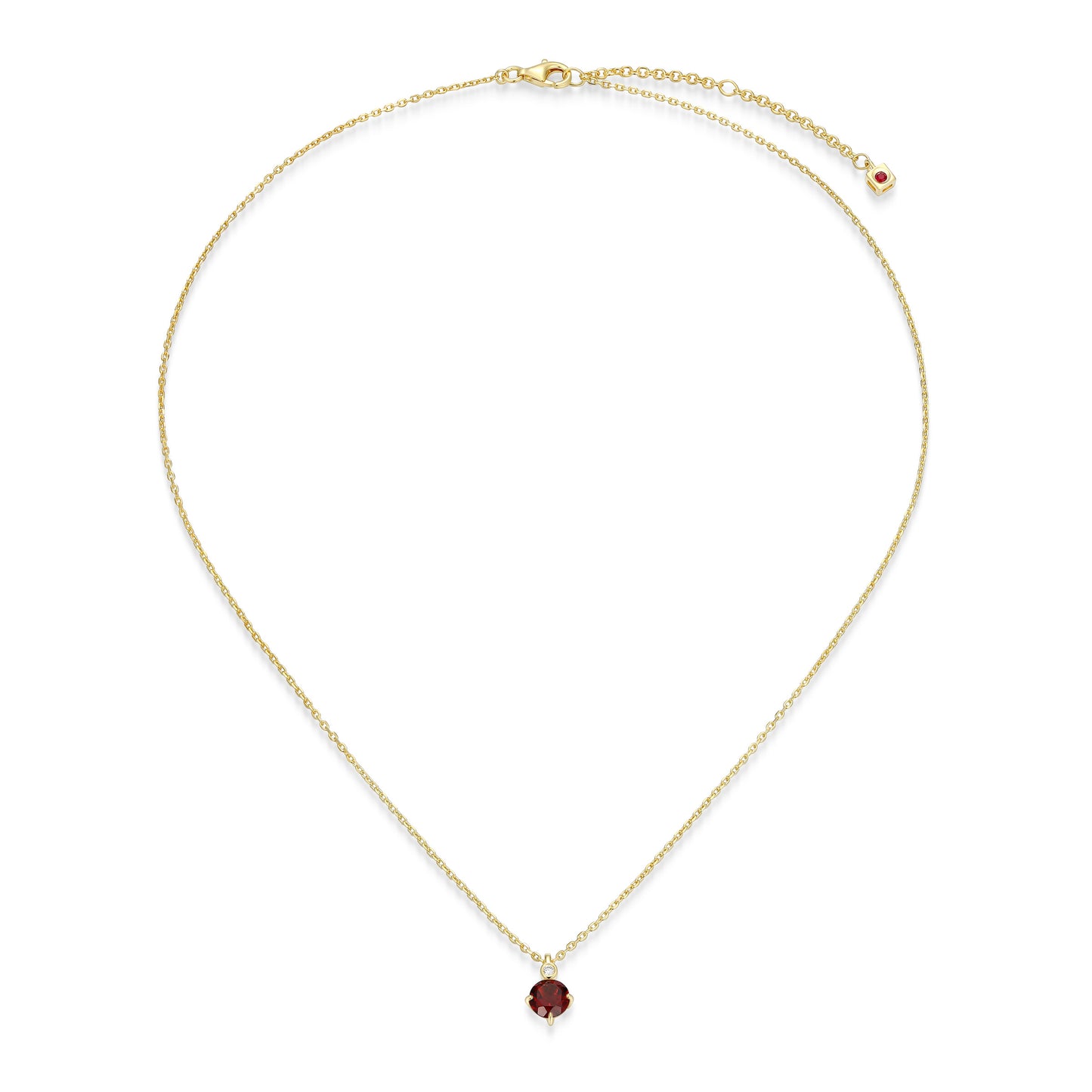 N10348JANY - Birthstone with Lab-Grown Diamond Accent Necklace | elle