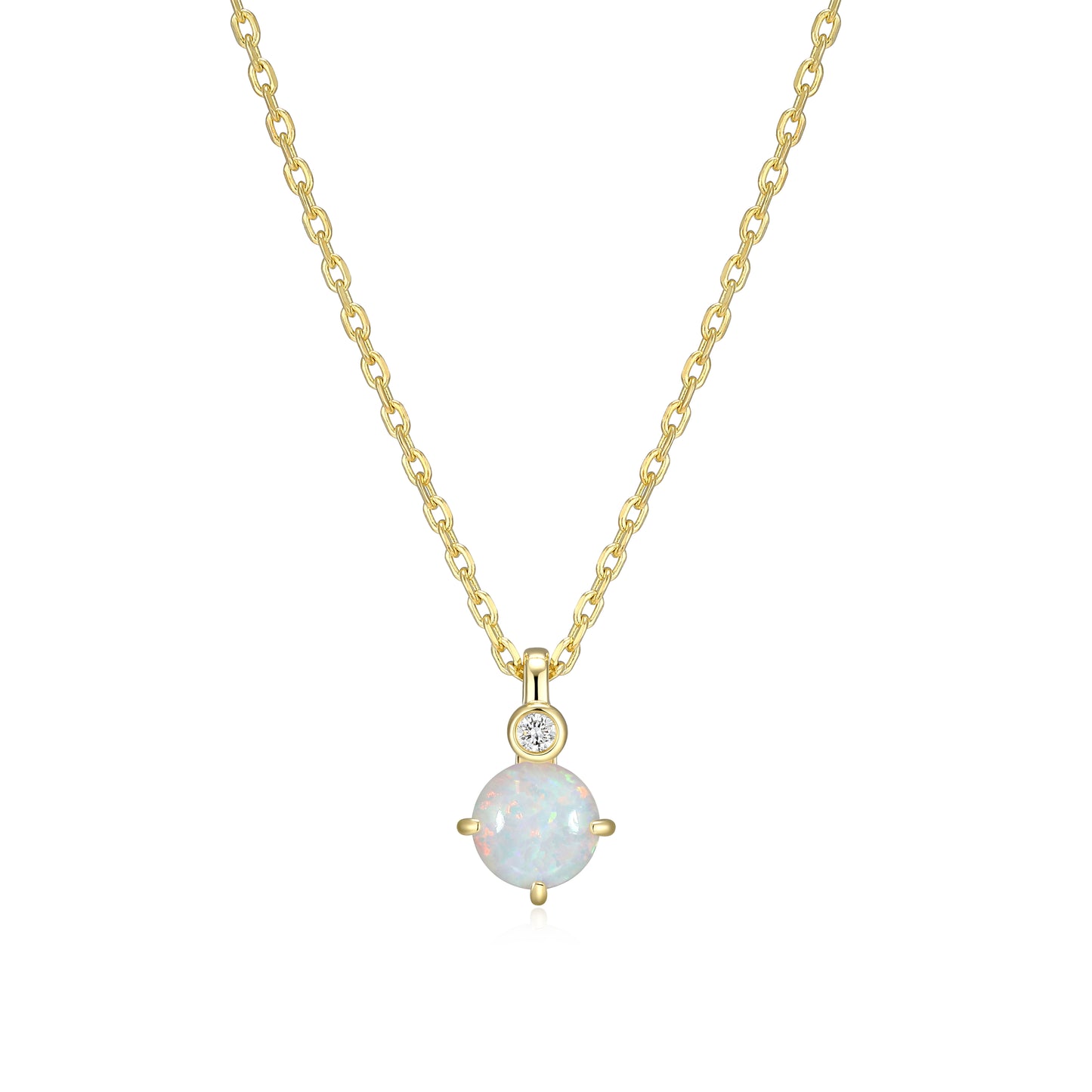 N10348OCTY - Birthstone with Lab-Grown Diamond Accent Necklace | elle