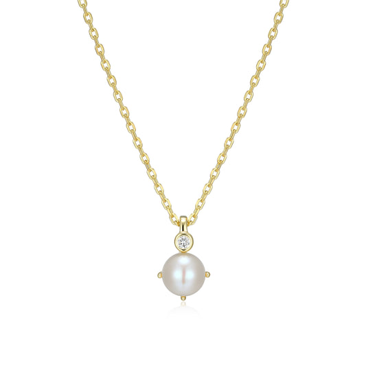 N10348JUNY - Birthstone with Lab-Grown Diamond Accent Necklace | elle