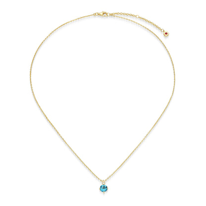 N10348DECY - Birthstone with Lab-Grown Diamond Accent Necklace | elle