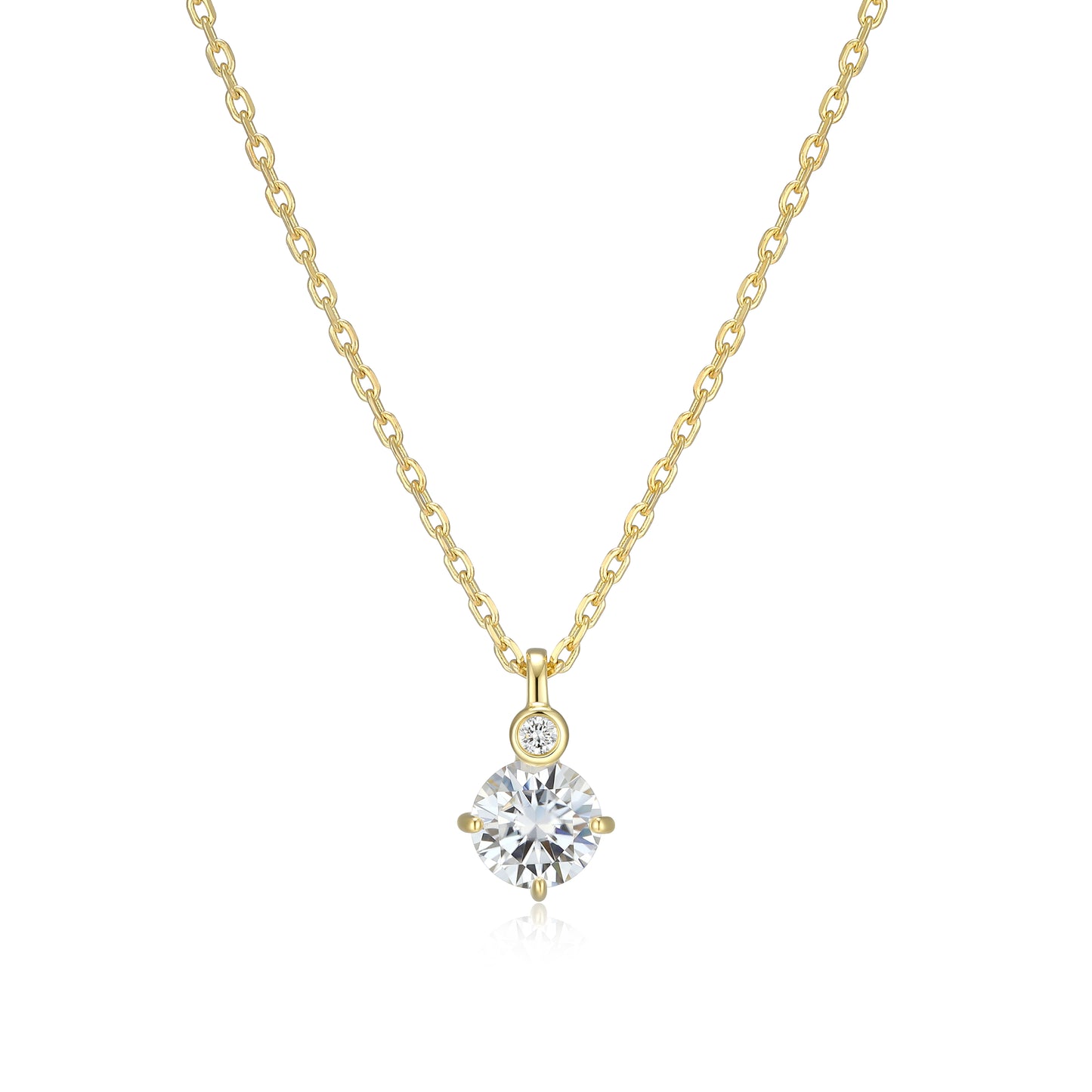 N10348APRY - Birthstone with Lab-Grown Diamond Accent Necklace | elle