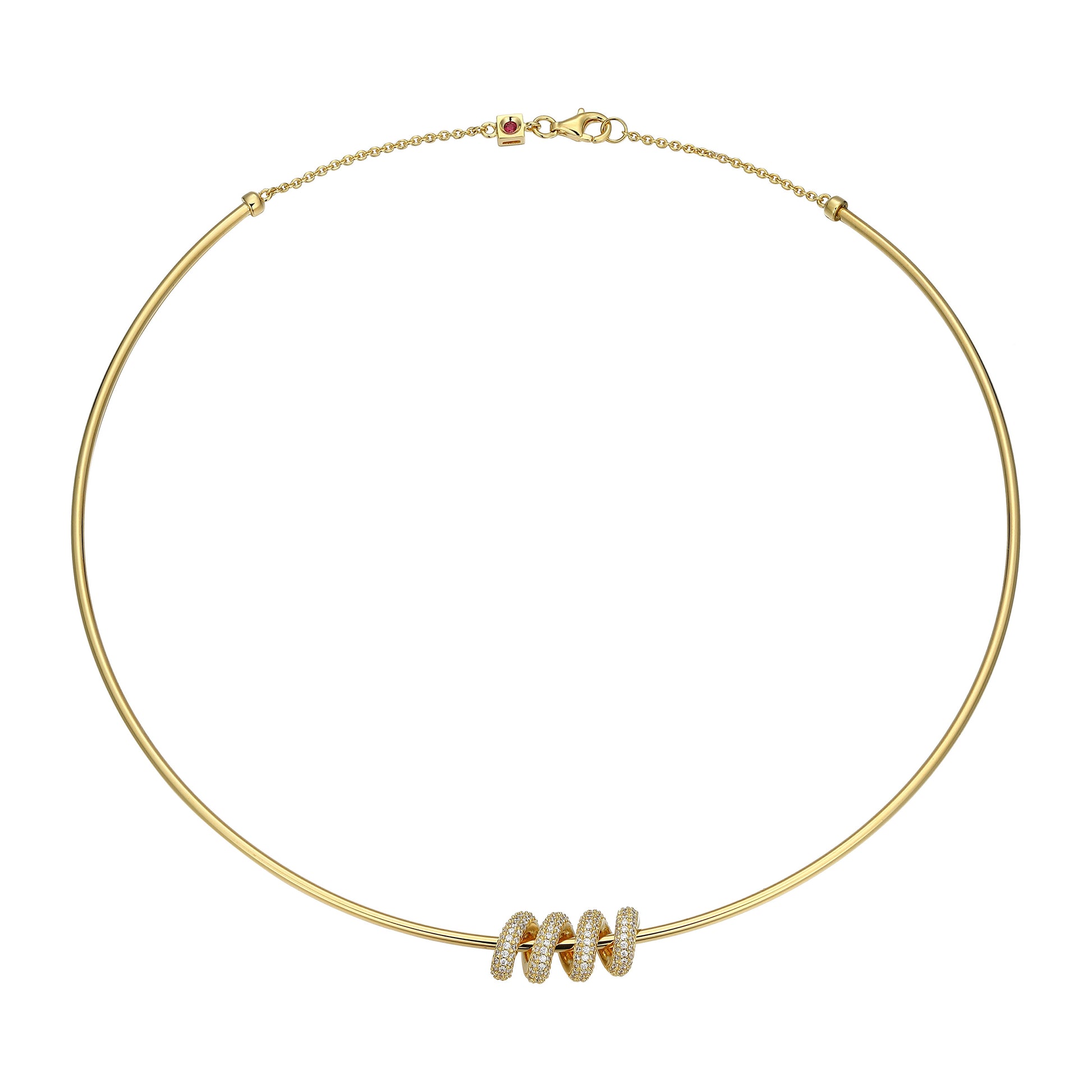 LN0244 - Eternal Twist Choker Necklace | elle