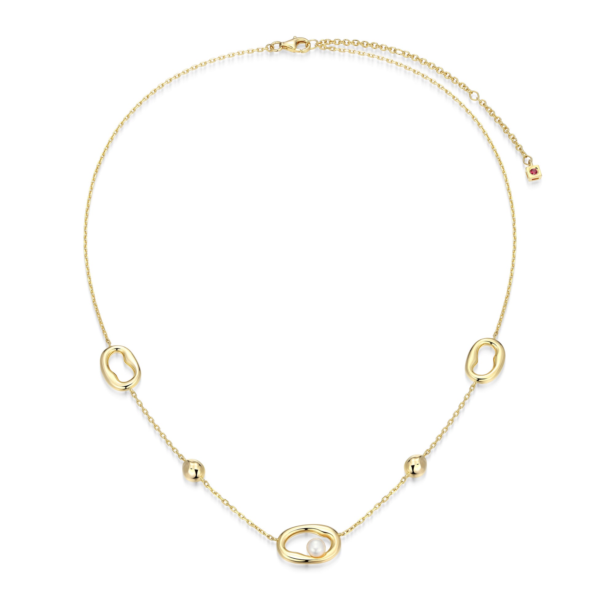 LN0275 - Aurelia Freshwater Pearl Necklace | elle