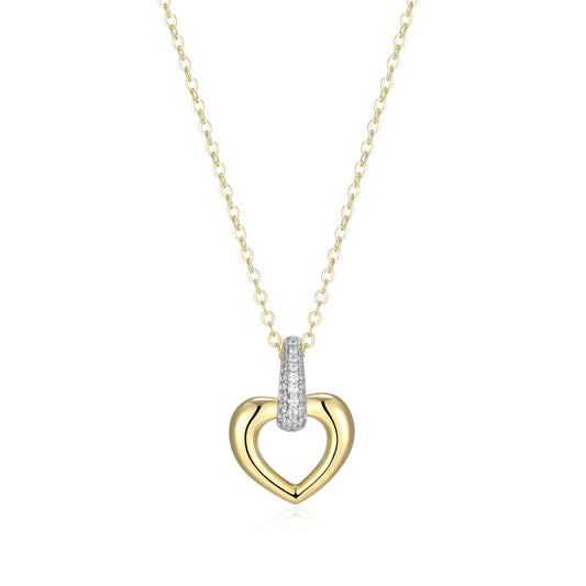 LN0287 - Amour Intertwined Heart Necklace | elle