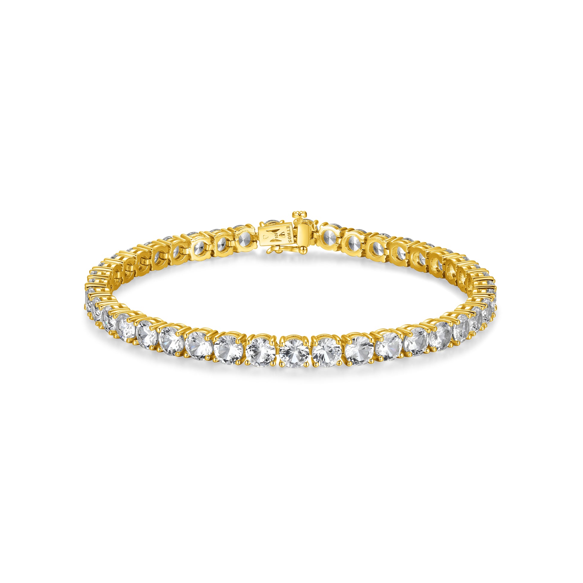 UB0120 - Basic Lab-Created White Sapphire Tennis Bracelet | ethos