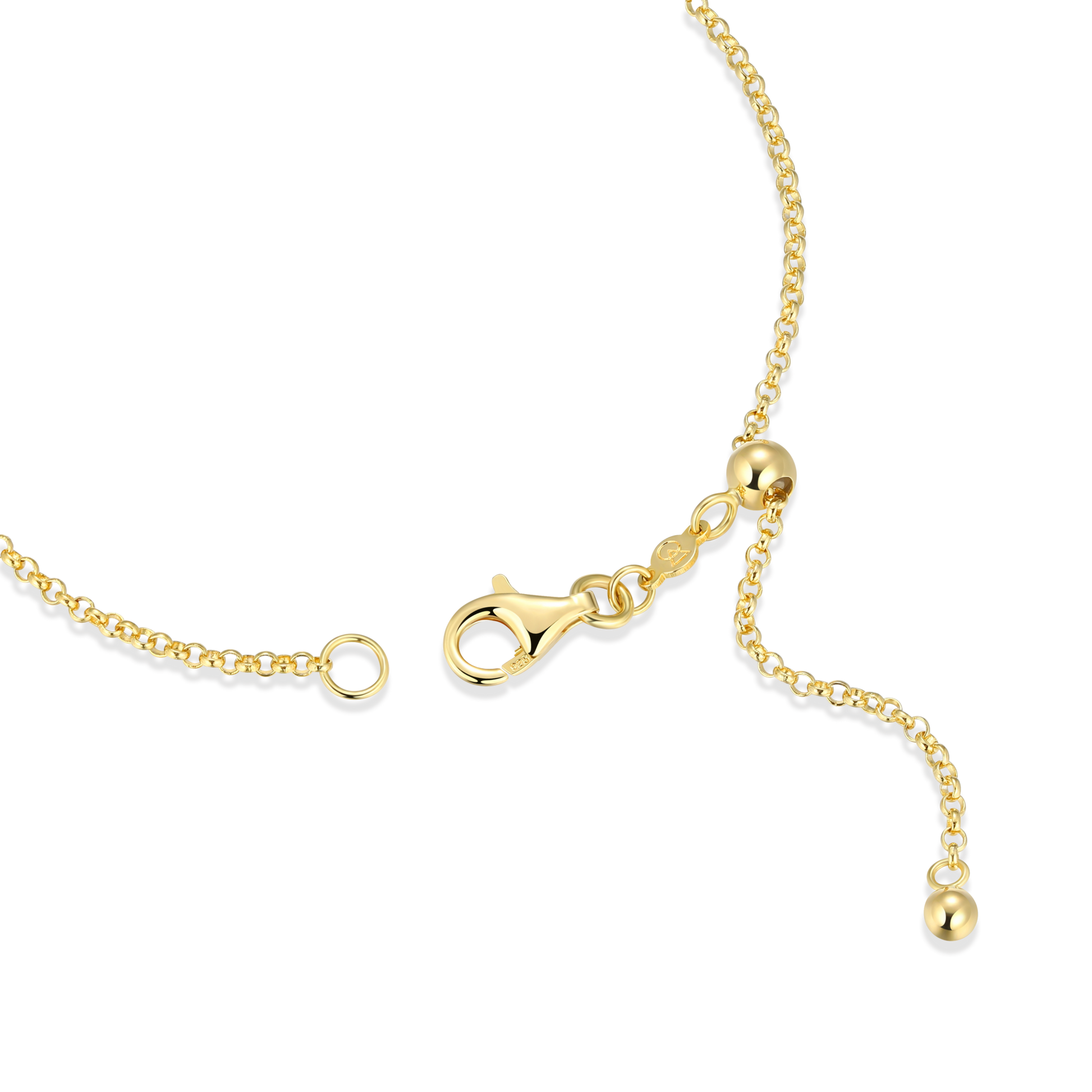 Love Pendant Bolo Bracelet in 14K Yellow Gold-Plated Sterling Silver | M by Monte Luna