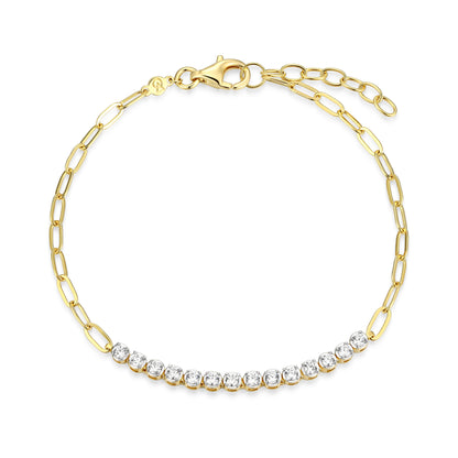 MB0155Y - Timeless Paperclip Bracelet | Monte Luna