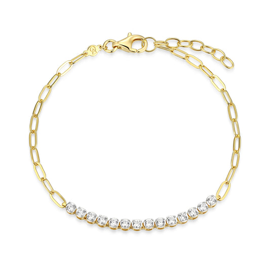 MB0155Y - Timeless Paperclip Bracelet | Monte Luna