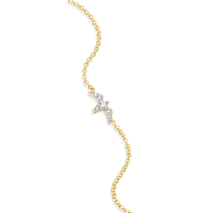 Bird Bolo Bracelet in 14K Yellow Gold-Plated Sterling Silver | M by Monte Luna