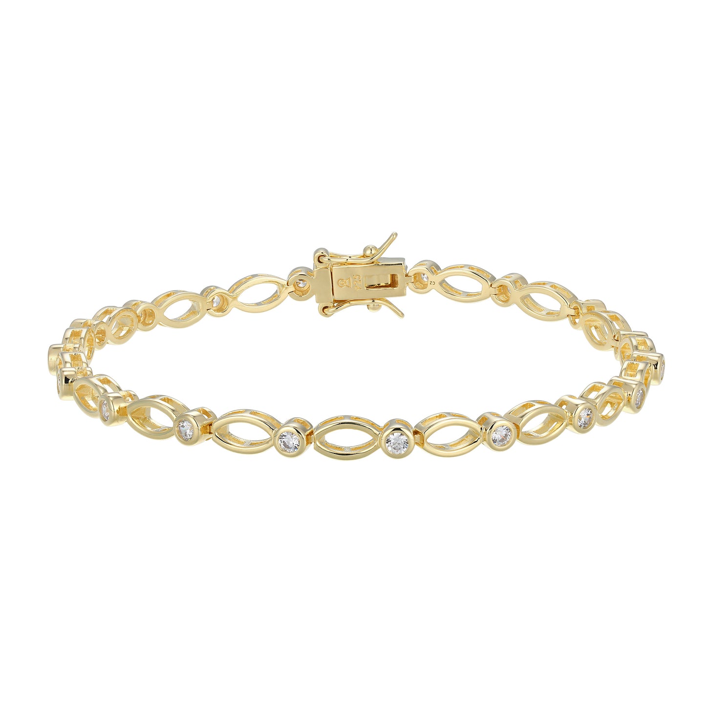 MB0130 - Timeless Marquise Lab-Created Diamond Line Bracelet | Monte Luna