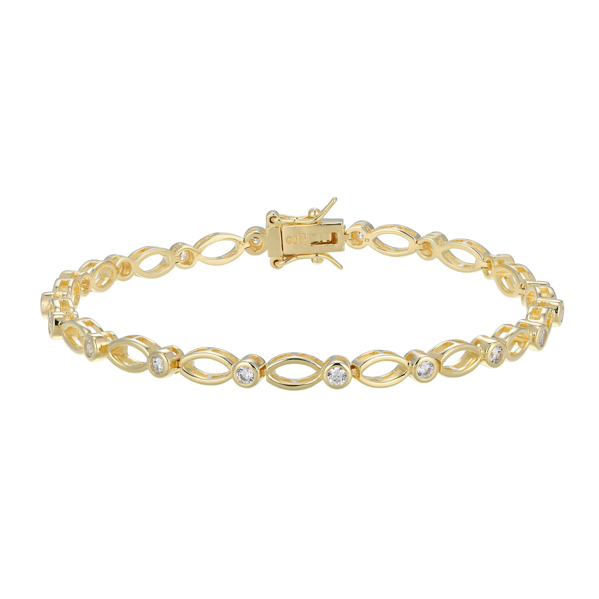 MB0130 - Timeless Marquise Lab-Created Diamond Line Bracelet | Monte Luna