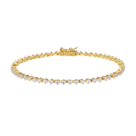 MB0121 - Lab-Created Diamond Line Bracelet | Monte Luna
