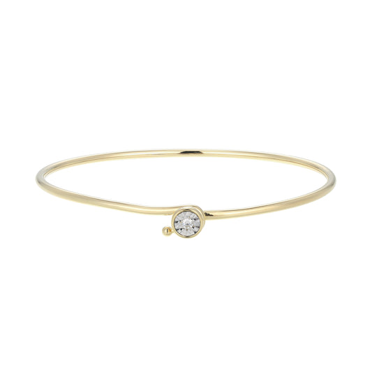BB0258Y - Bezel-Set Lab-Created Diamond Flex Bangle | m by monte luna