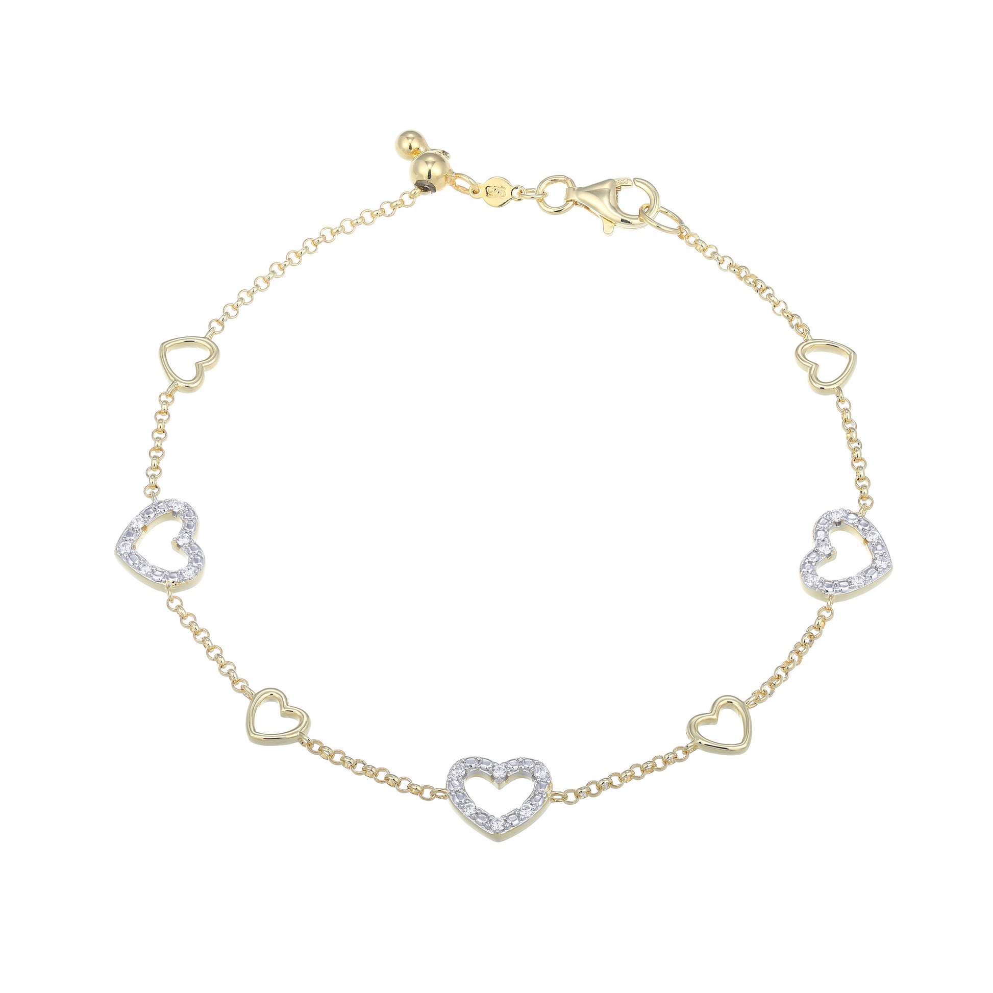 BB0274Y - AmorÃ© Station Lab-Created Diamond Bolo Bracelet | m by monte luna