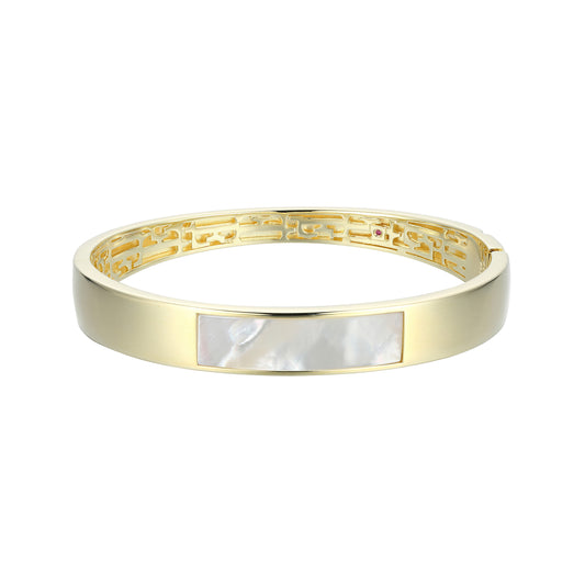LB0236 - Vera Mother-of-Pearl Inlay Bangle | elle