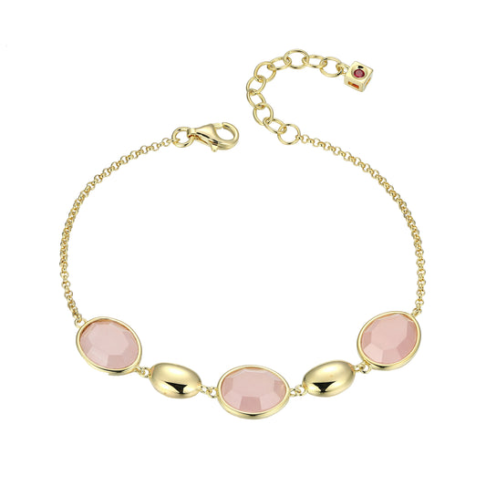 LB0240 - Riviere Rose Quartz Bracelet | elle