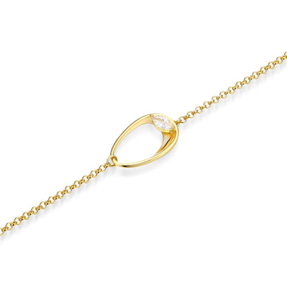 LB0279 - Sculpted Oval Bracelet | Paris 1901