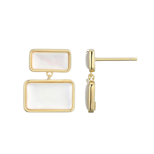 LE0238 - Vera Tiered Mother-of-Pearl Earrings | elle