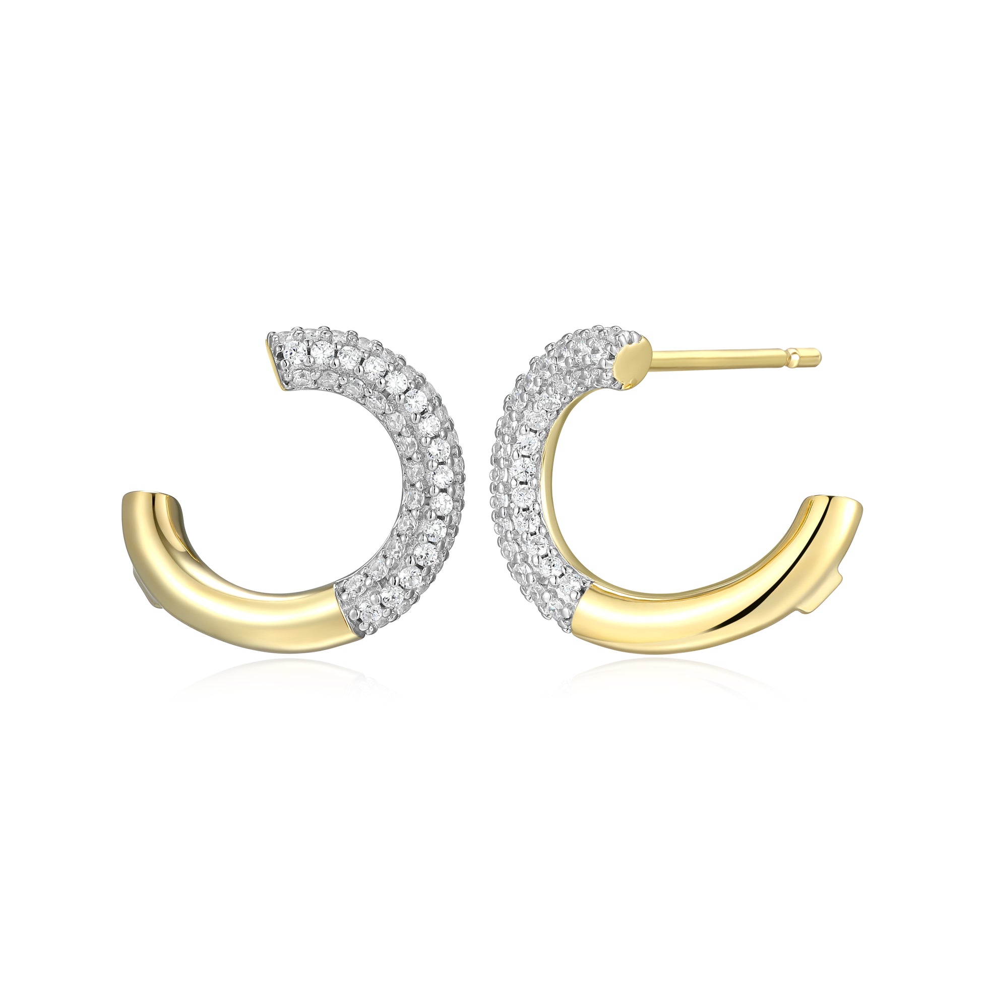 LE0283 - Hidden Halo Hoop Earrings | Paris 1901