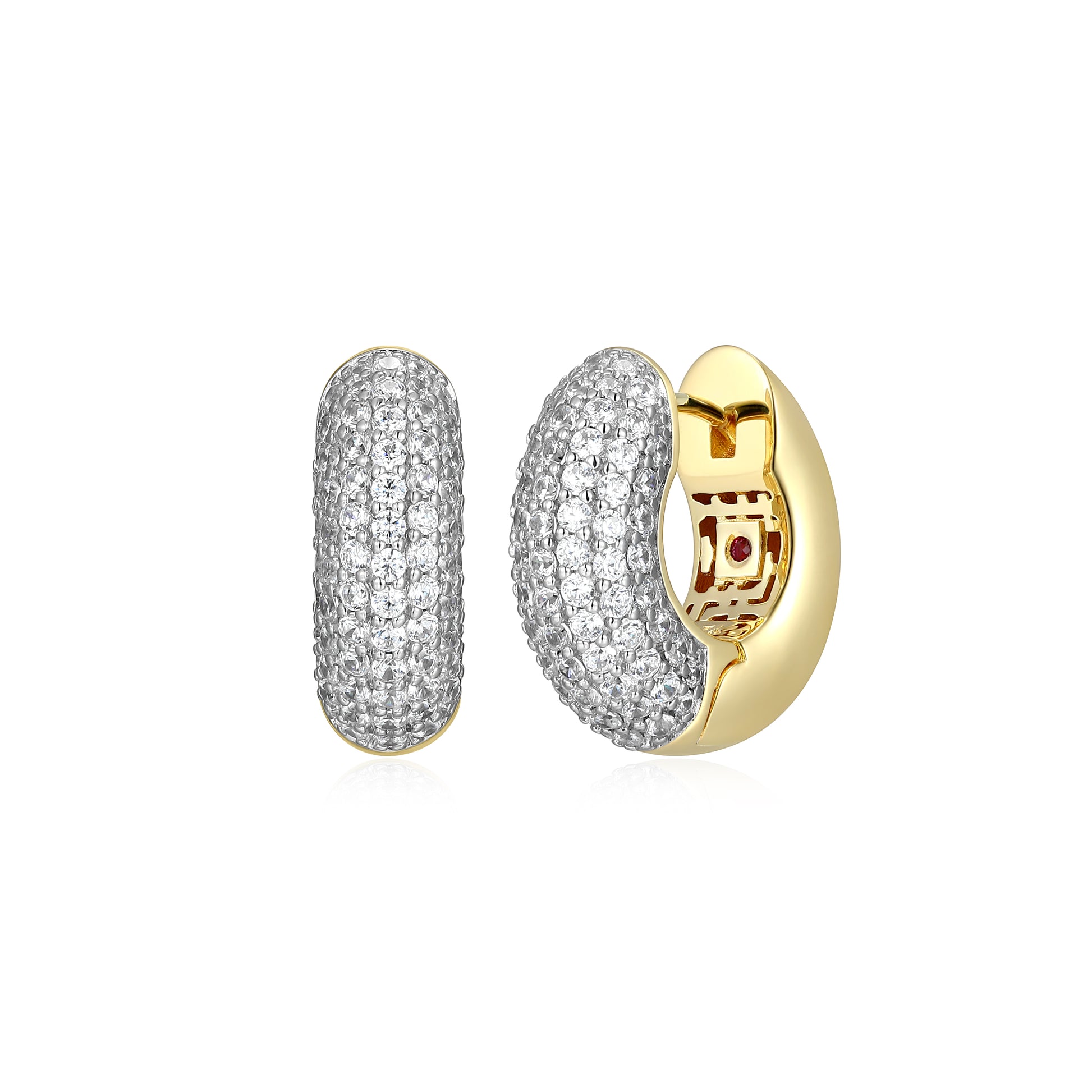 LE0285 - Reversa Reversible Hoop Earrings | elle
