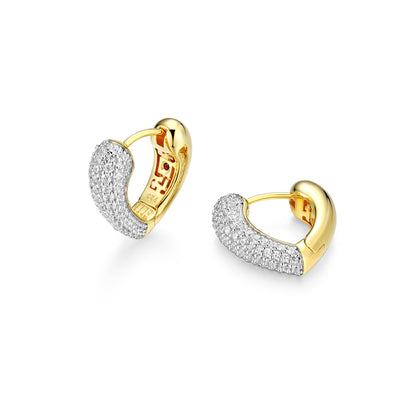 LE0287 - Amour Intertwined Heart Reversible Earrings | elle