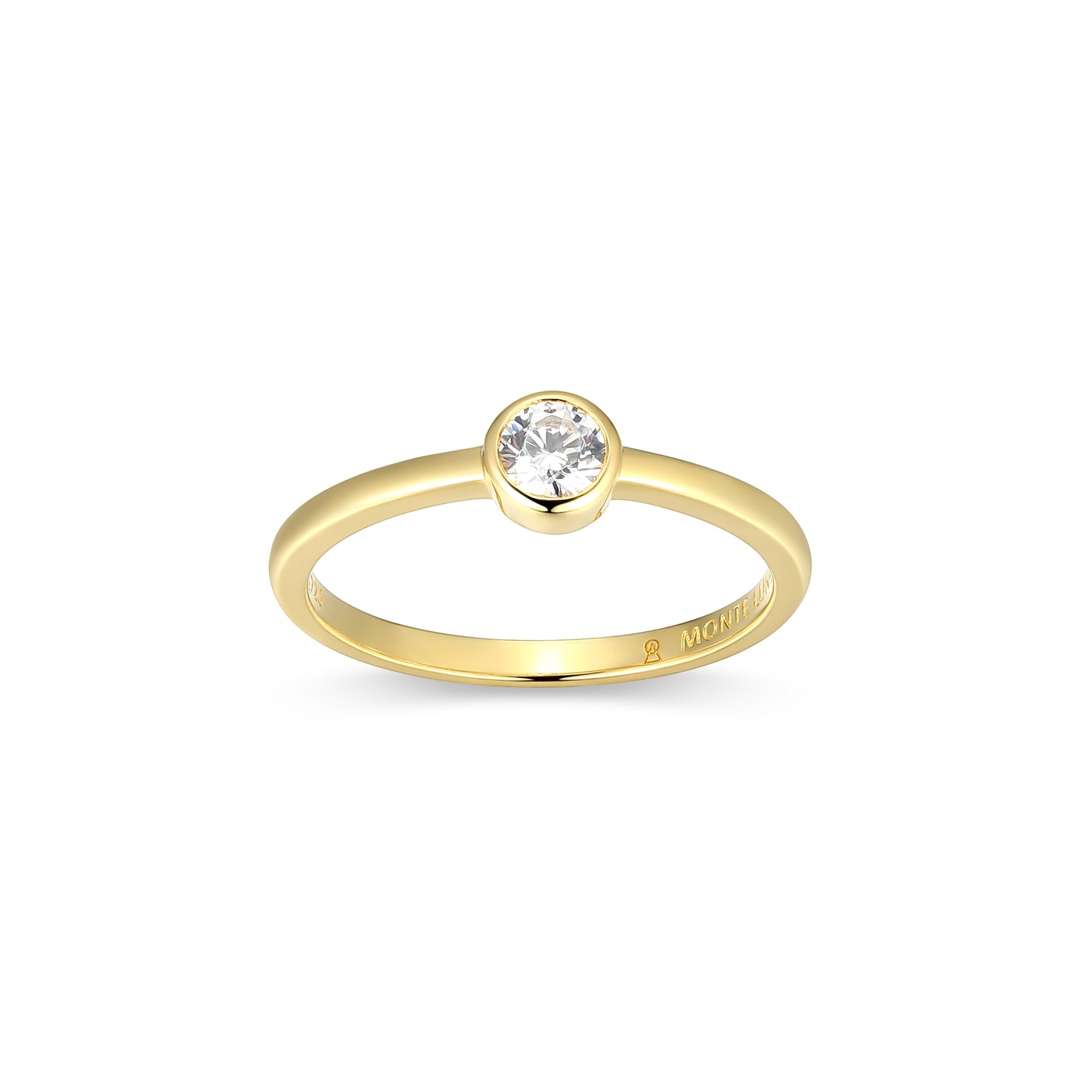 MR0158Y6 - Bezel Promise Ring | Monte Luna