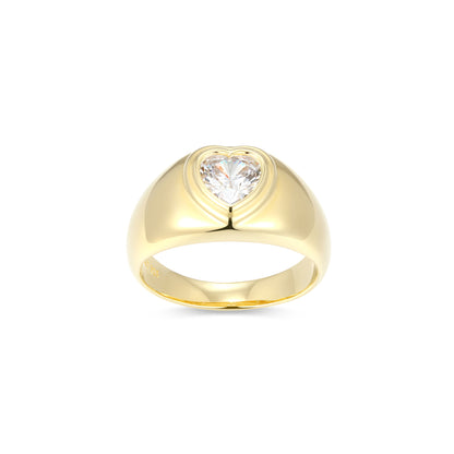 RR0237Y6 - Heart Dome Ring | reign