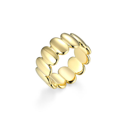 RR0191Y - Domed Band Ring | reign