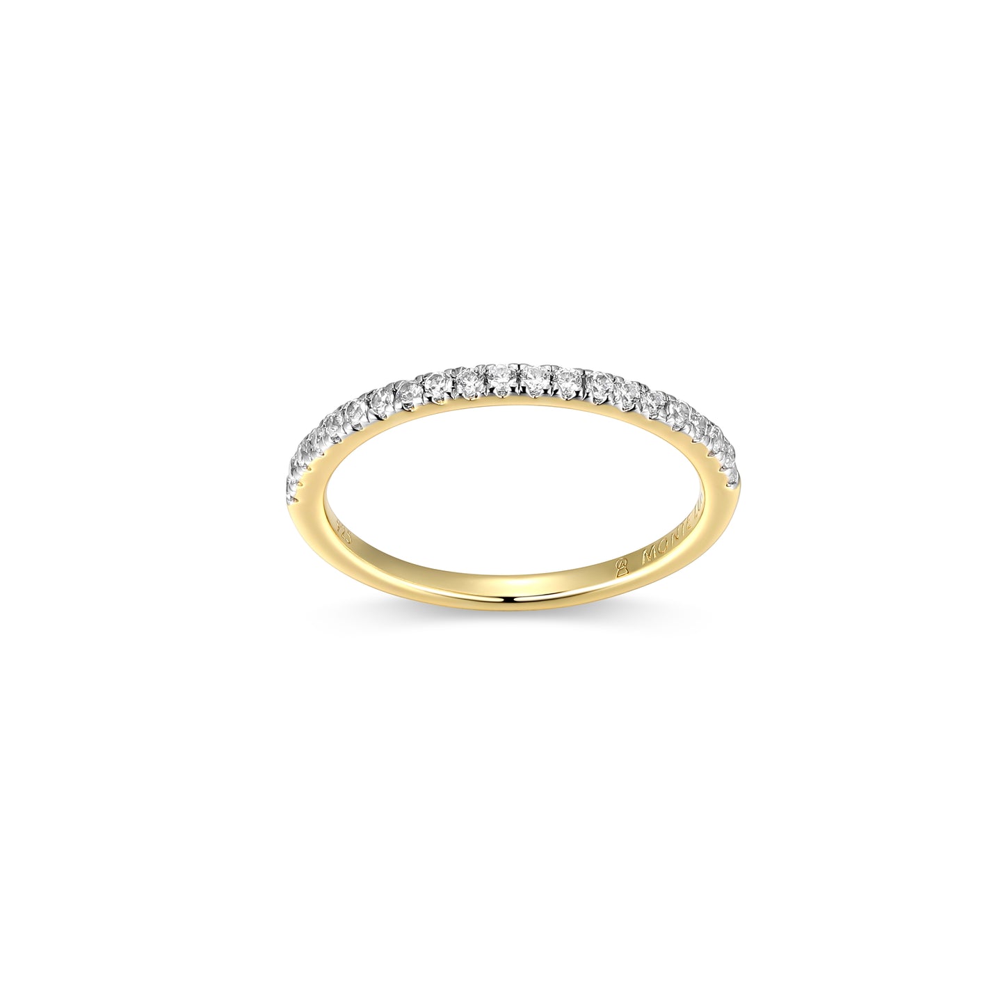 MR0140Y6 - Pavé Band Ring | Monte Luna