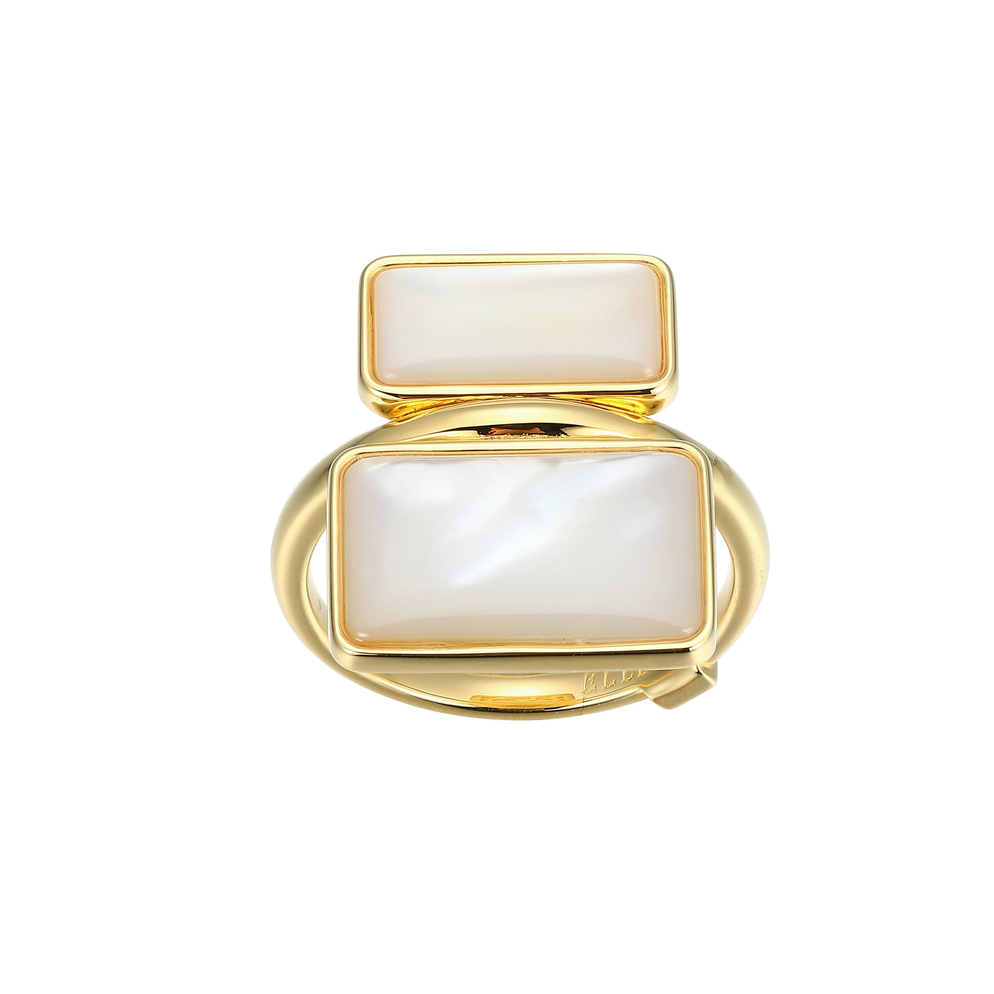 LR0238 - Vera Tiered Mother-of-Pearl Ring | elle