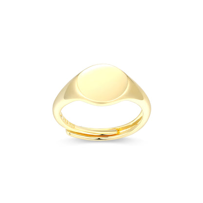 RR0241Y4 - Round Signet Ring | reign