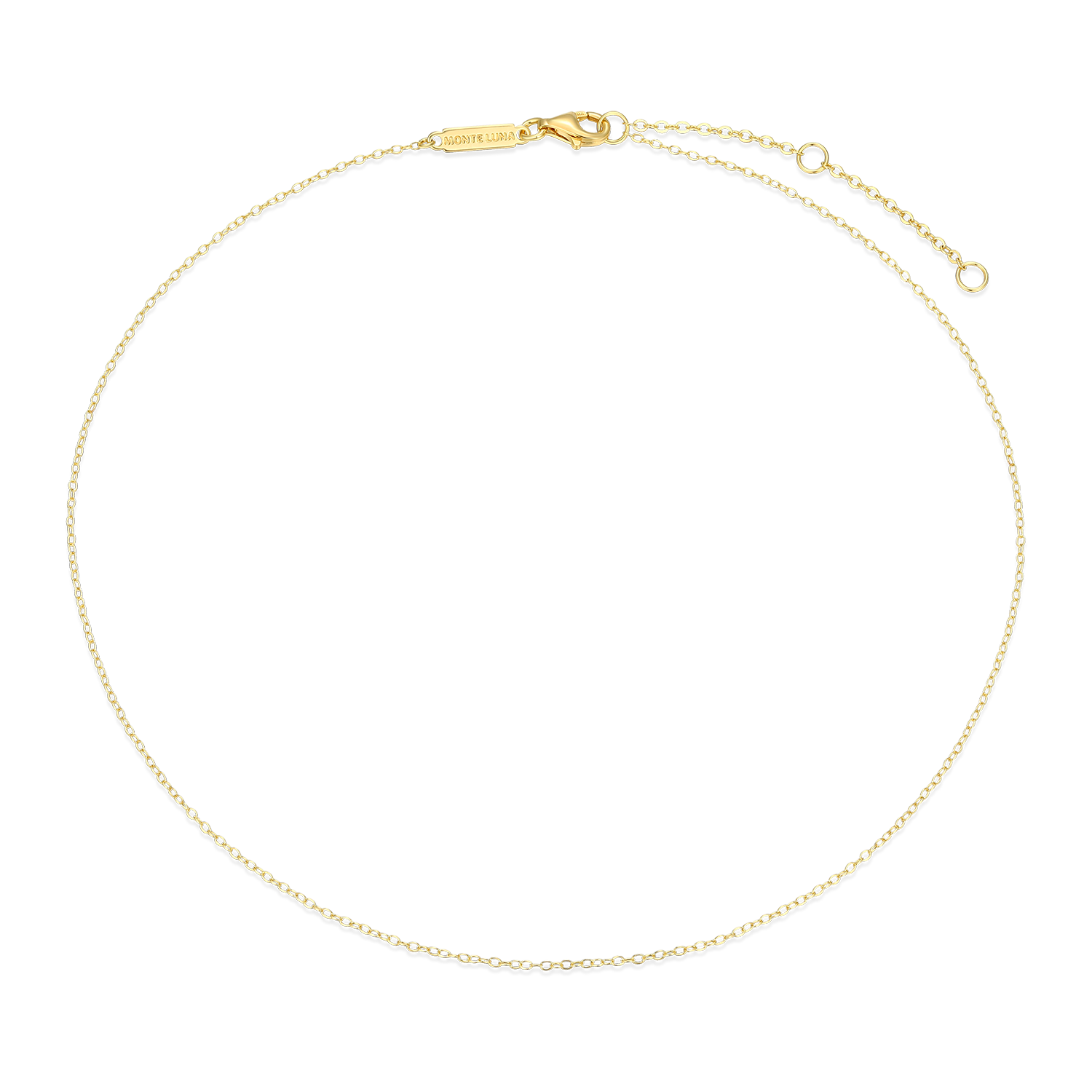 14+2" Cable Chain in 14K Yellow Gold-Plated Sterling Silver | M by Monte Luna